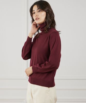 I.T.'S. INTERNATIONAL（Women）/イッツインターナショナル ウォッシャブルウールベーシックタートルネックニット《HARMONY》(1050170007) 84ワイン トップス【三越伊勢丹/公式】