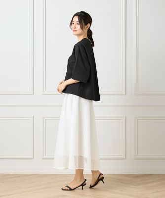 バックタックＴブラウス《グランサッカー》（１０５０１８２０８６）