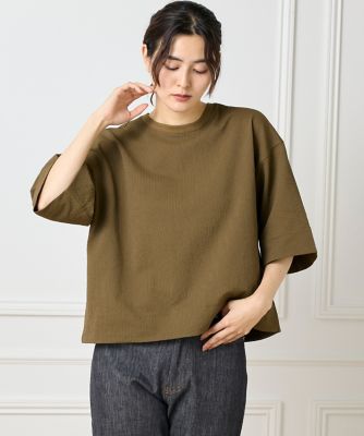 バックタックＴブラウス《グランサッカー》（１０５０１８２０８６）