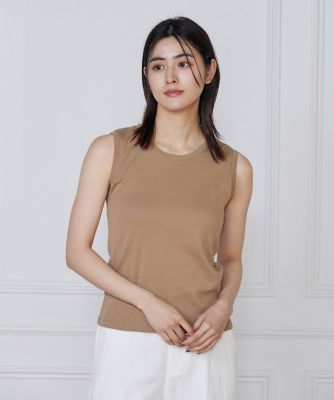 I.T.'S. INTERNATIONAL（Women）/イッツインターナショナル ベーシックタンクトップ《スビン綿MIXフライス》(1050190005) 43モカチャ トップス【三越伊勢丹/公式】