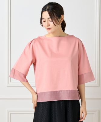 I.T.'S. INTERNATIONAL（Women）/イッツインターナショナル シアー切替えプルオーバー(1050190028) 31ピンク トップス【三越伊勢丹/公式】