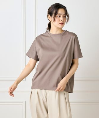 I.T.'S. INTERNATIONAL（Women）/イッツインターナショナル ドルマンスリーブクルーネックTシャツ(1050190039) 43チャイロ トップス【三越伊勢丹/公式】