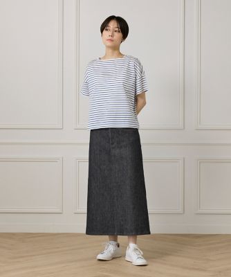 ボートネックボーダーカットソー（１０５０１９００４３）