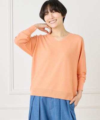 ホールガーメントＶネックニット《Ｃｕｏｏ》（１０５１１７００１１）