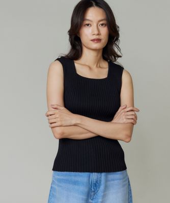 ＜I.T.’S. INTERNATIONAL（Women）＞２ｗａｙネックリブノースリーブ（１０５２１７００２９）