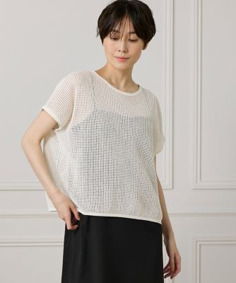 ＜I.T.’S. INTERNATIONAL（Women）＞メッシュ柄プルオーバー（１０５２１７００３０）