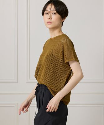 I.T.'S. INTERNATIONAL（Women）/イッツインターナショナル メッシュ柄プルオーバー(1052170030) 41ベージュ トップス【三越伊勢丹/公式】