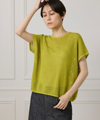 I.T.'S. INTERNATIONAL（Women）/イッツインターナショナル メッシュ柄プルオーバー(1052170030) 70キイロ トップス【三越伊勢丹/公式】