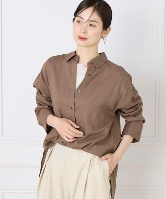 【美品】イエナ　リネンシャツ　オーバーサイズ　白 楽天市場】【特別クーポン配布中！】 リネンシャツ レディース