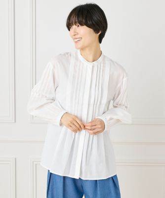 ピンタックシャツブラウス（１０５２１８２０５７）
