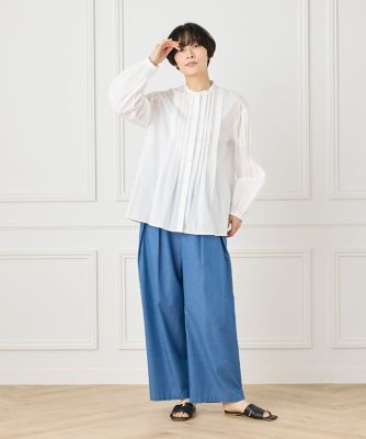 ピンタックシャツブラウス（１０５２１８２０５７）