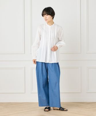 ピンタックシャツブラウス（１０５２１８２０５７）