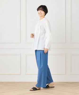 ピンタックシャツブラウス（１０５２１８２０５７）