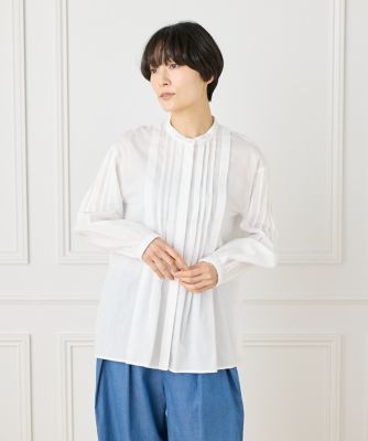 ピンタックシャツブラウス（１０５２１８２０５７）