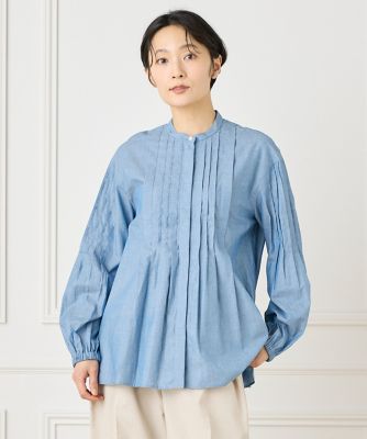 ピンタックシャツブラウス（１０５２１８２０５７）