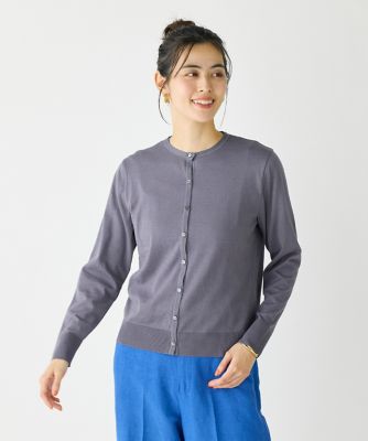 ＜I.T.’S. INTERNATIONAL（Women）＞クルーネックカーディガン《ガスコットン》（１０５２１９８０１０）