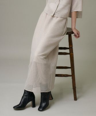 I.T.'S. INTERNATIONAL（Women）/イッツインターナショナル スクエアレーススカート(1053152013) 42ベージュ ロングスカート【三越伊勢丹/公式】