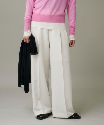 ＜I.T.’S. INTERNATIONAL（Women）＞タックワイドパンツ《ＴＲストレッチ》（１０５３１６１０１０）
