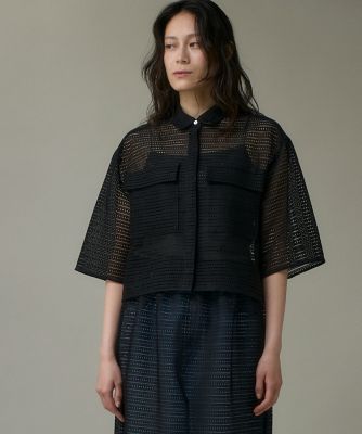 I.T.'S. INTERNATIONAL（Women）/イッツインターナショナル スクエアレースシャツブラウス(1053182012) 10クロ トップス【三越伊勢丹/公式】