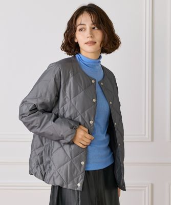 I.T.'S. INTERNATIONAL（Women）/イッツインターナショナル クルーネックダウンジャケット《TAIONコラボレーション》 (1054116008) 13グレー コート・ジャケット【三越伊勢丹/公式】