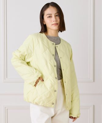 I.T.'S. INTERNATIONAL（Women）/イッツインターナショナル クルーネックダウンジャケット《TAIONコラボレーション》 (1054116008) 70キイロ コート・ジャケット【三越伊勢丹/公式】