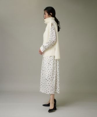 ブラッシュドットプリントワンピース（1054121030） | I.T.