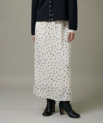 ＜I.T.’S. INTERNATIONAL（Women）＞ブラッシュドットプリントスカート（１０５４１５２０３１）