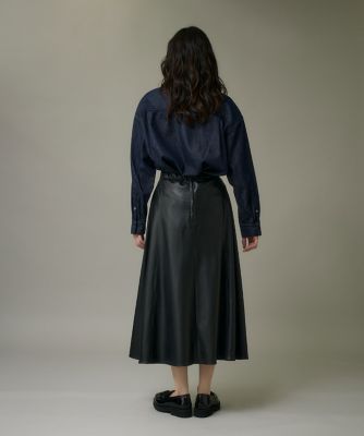 ヴィーガンレザーフレアスカート UNITED TOKYO（ユナイテッドトウキョウ）の「ヴィーガンレザー