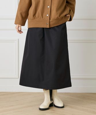 I.T.'S. INTERNATIONAL（Women）/イッツインターナショナル メモリーツイルAラインスカート(1054152036) 10クロ ロングスカート【三越伊勢丹/公式】