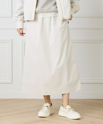 I.T.'S. INTERNATIONAL（Women）/イッツインターナショナル メモリーツイルAラインスカート(1054152036) 42ベージュ ロングスカート【三越伊勢丹/公式】