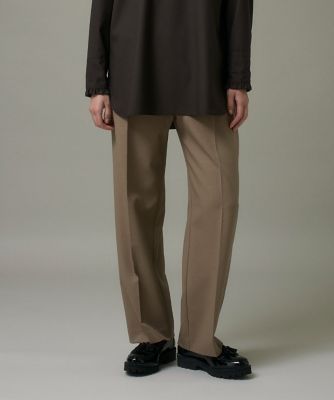 I.T.'S. INTERNATIONAL（Women）/イッツインターナショナル イージーストレートパンツ《ウーリッシュフラノライト》(1054161028) 43チャイロ パンツ・ズボン【三越伊勢丹/公式】