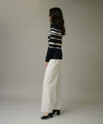 変則リブハイネックプルオーバー《SMART CLEAN