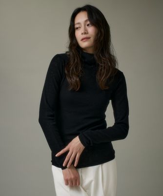I.T.'S. INTERNATIONAL（Women）/イッツインターナショナル ハイネックニットプルオーバー《Melty air wool》(1054170022) 10クロ トップス【三越伊勢丹/公式】