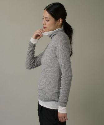 I.T.'S. INTERNATIONAL（Women）/イッツインターナショナル ハイネックニットプルオーバー《Melty air wool》(1054170022) 11ライトグレー トップス【三越伊勢丹/公式】