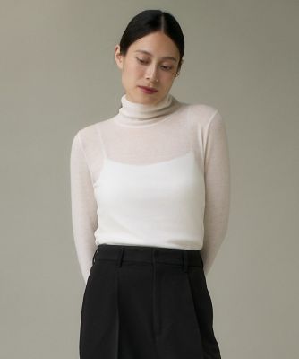 ＜I.T.’S. INTERNATIONAL（Women）＞ハイネックニットプルオーバー《Ｍｅｌｔｙ　ａｉｒ　ｗｏｏｌ》（１０５４１７００２２）