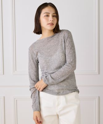I.T.'S. INTERNATIONAL（Women）/イッツインターナショナル モックネックリブニット《Melty air wool》(1054170024) 11ライトグレー トップス【三越伊勢丹/公式】