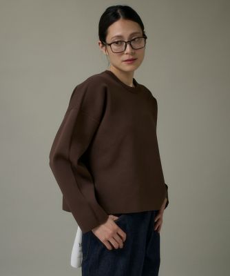 I.T.'S. INTERNATIONAL（Women）/イッツインターナショナル クルーネックプルオーバー(1054170033) 40チャイロ トップス【三越伊勢丹/公式】