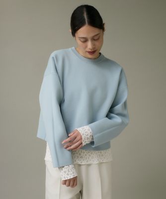 I.T.'S. INTERNATIONAL（Women）/イッツインターナショナル クルーネックプルオーバー(1054170033) 63サックス トップス【三越伊勢丹/公式】