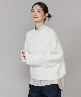 ＜I.T.’S. INTERNATIONAL（Women）＞ハニカムモックネックプルオーバー（１０５４１７００４２）