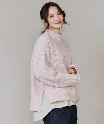 ラメモール畦編みハイネックニット（1054170054） | I.T.'S