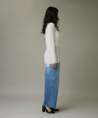 Vネックリブニットカーディガン《Melty air wool