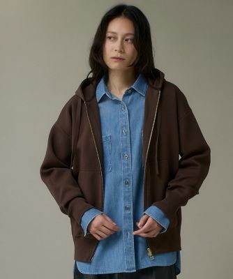 I.T.'S. INTERNATIONAL（Women）/イッツインターナショナル ジップアップフーディ(1054178032) 40チャイロ トップス【三越伊勢丹/公式】