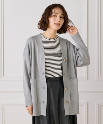 ＜I.T.’S. INTERNATIONAL（Women）＞Ｖネックニットカーディガン（１０５４１７８０３６）