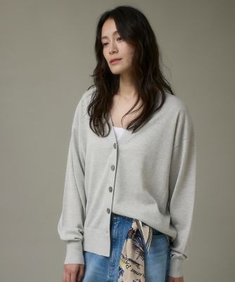 ＜I.T.’S. INTERNATIONAL（Women）＞Ｖネックラメカーディガン（１０５４１７８０４８）
