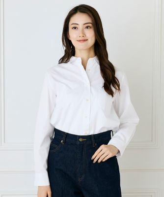 I.T.'S. INTERNATIONAL（Women）/イッツインターナショナル コットンベーシックシャツ(1054181020) 21シロ トップス【三越伊勢丹/公式】