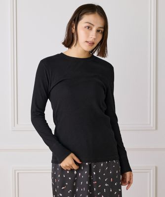 I.T.'S. INTERNATIONAL（Women）/イッツインターナショナル ランダムテレコクルーネックプルオーバー(1054190017) 10クロ トップス【三越伊勢丹/公式】