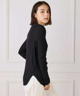 I.T.'S. INTERNATIONAL（Women）/イッツインターナショナル ランダムテレコヘンリーネックプルオーバー(1054190018) 10クロ トップス【三越伊勢丹/公式】