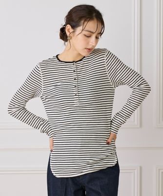 ランダムテレコヘンリーネックプルオーバー（1054190018