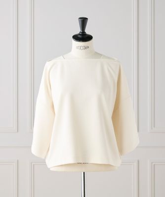 I.T.'S. INTERNATIONAL（Women）/イッツインターナショナル ジョーゼットジャージーボトルネックプルオーバー(1054190020) 22アイボリー トップス【三越伊勢丹/公式】