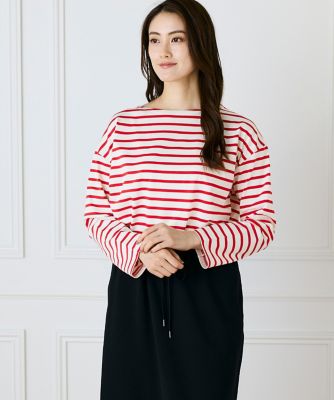 I.T.'S. INTERNATIONAL（Women）/イッツインターナショナル ボーダーロングスリーブT(1054190031) 30アカ トップス【三越伊勢丹/公式】